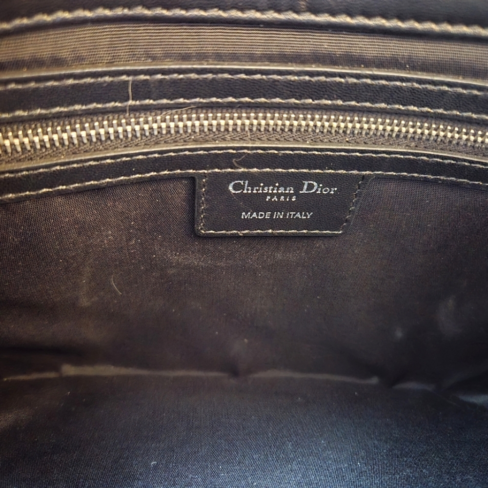 Dior Black Quilted Medium Cannage Shoulder Bag - Picture 3 of 5